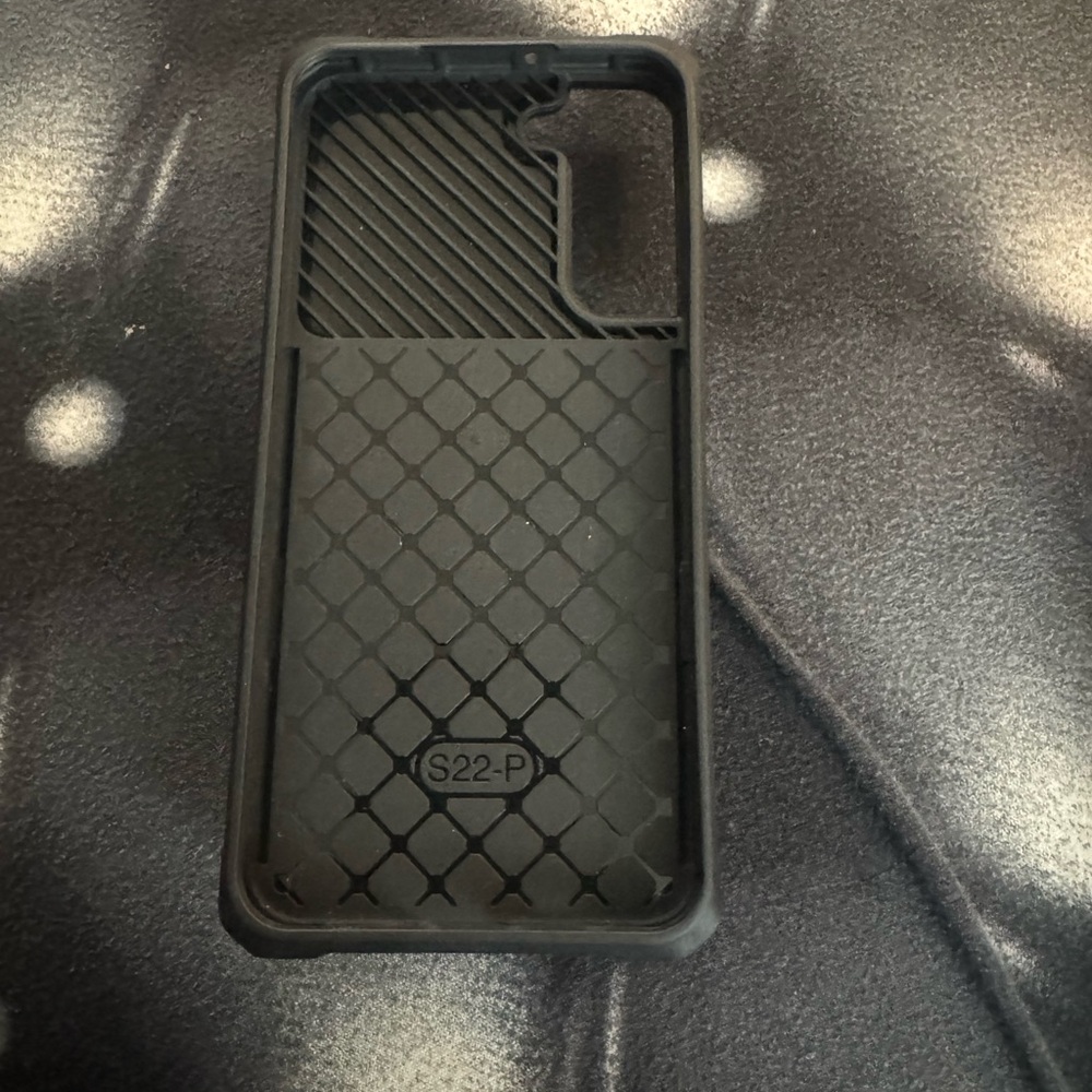 Black Phone Case for S22-P wallet case  S22P